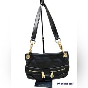 Michael Kors Black Leather Shoulder Bag